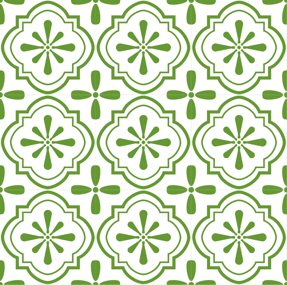 green tile pattern